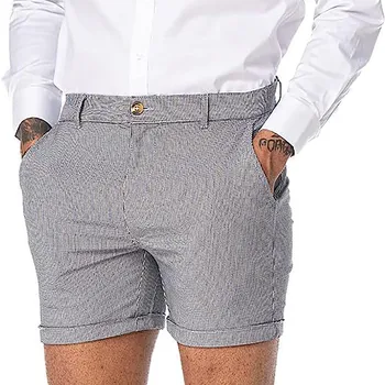 Sıkı Fit Spor Erkek Şort Yaz 2023 erkek Süper Şort İş Şort Düğme Fermuar Şort Pantalones Cortos Toptan