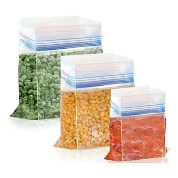 3 Paket soğutma torbası Tutucu Kare Açılış Saklama Torbaları Anti-Flip kilitli poşet Tutucu Dolum Yemek Hazırlık Çanta