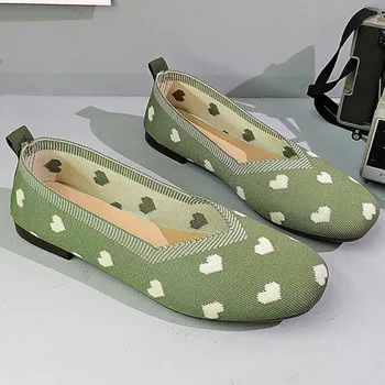 Ayakkabı Bayanlar 2023 Autumer Yeni Moda Sivri Burun Slip-on kadın Flats Açık Nefes Sığ Yumuşak Alt Loafer'lar Zapatos