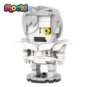 MOOXI Anime MOC BrickHeadsed 183 Adet Ölüm Notu Rem Beyaz Reaper DIY Modeli Yapı Taşları Eğitim Çocuk Oyuncakları Çocuk Hediyeler İçin