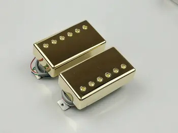 Alnico V gitar manyetikleri Gib 498R 498T Humbucker Pickup Seti Altın Kapak GİB Elektro Gitar
