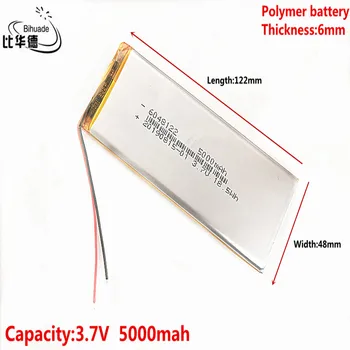 Kaliteli Litre enerji pil 3.7 V, 5000mAh 6048122 Polimer lityum iyon / li-ion pil tablet pc için BANKASI, GPS, mp3, mp4