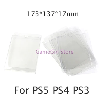 20 adet Şeffaf Şeffaf PET Oyun Kartı Kılıfı İçin PS5 PS4 PS3 Kartuş Koruyucu Kutu