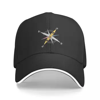 Yeni Serin kayık tasarım pusula ile gül ve sarı kayık beyzbol şapkası Rave Hood Dropshipping Şapka erkek kadın