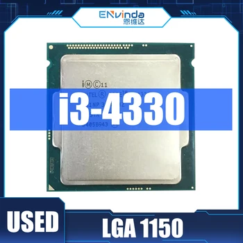 Kullanılan Orijinal Intel Core CPU i3 4330 Çift Çekirdekli 3.50 GHZ LGA 1150 SR1NM i3-4330 Masaüstü İşlemci B85 H81 Anakart