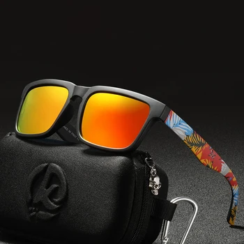 Ringo Yeni Polarize Spor Kare Güneş Gözlüğü Erkekler Retro Sürüş Yürüyüş Bisiklet Klasik güneş gözlüğü Erkek UV400 Gözlük Siyah