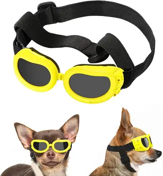 Güneş gözlüğü Malta Kaniş Küçük Koruma Chihuahua Pet Güneş Gözlüğü Köpek Giyim Oyuncak Ekstra Göz Köpek Gözlük