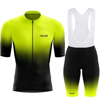 2023 Yaz HUUB Bisiklet Giyim Takım Elbise Erkekler Bisiklet Formaları Seti Triatlon Bisiklet Jersey MTB Bisiklet Kıyafetleri Kısa Ropa Ciclismo Kiti