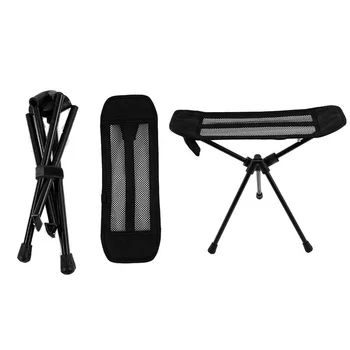 Taşınabilir Katlanır kamp sandalyesi Footrest Plaj Yürüyüş Piknik Balıkçılık Koltuk Sandalye Ultralight Alüminyum Alaşımlı Ayak İstirahat Tabure