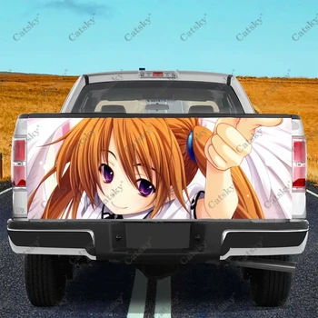 Lise DXD Anime Kız Araba Kuyruk Bagaj Korumak Vinil sargı çıkartma Çıkartması Araba Kaput dekorasyon çıkartması SUV Off-road Pikap