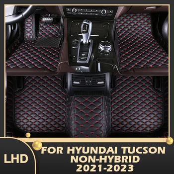 Araba Paspaslar Hyundai Tucson İçin hibrid 2021 2022 2023 Özel Oto Ayak Pedleri Otomobil Halı Kapak iç aksesuarları