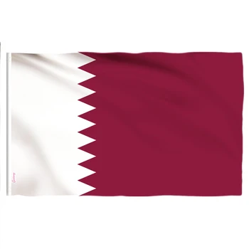 90x150 CM Katar Devleti bayrağı Katar dekoratif Dekorasyon için