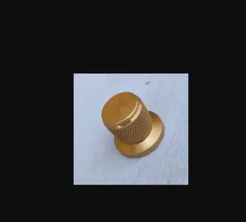 30mm altın tırtıllı tüm alüminyum alaşımlı katı ses düğmesi, ses amplifikatörü potansiyometre düğmesi
