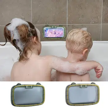 Duş telefon tutucu Su Geçirmez 480 Rotasyon Ayarlanabilir Ayna/Duvara Monte telefon tutucu Duş banyo küveti Mutfak